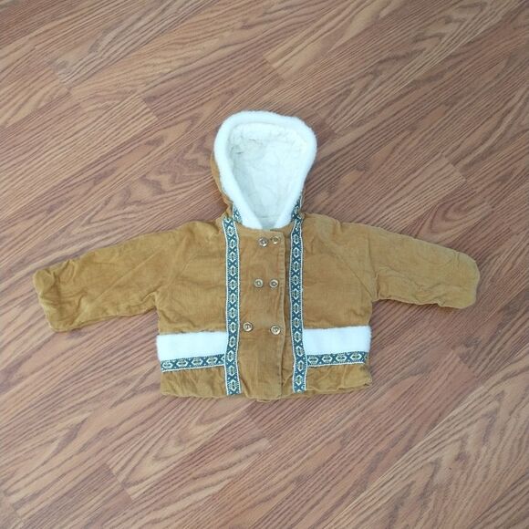 Vintage corduroy jacket handmade EUC 6 mo - Picture 2 of 3